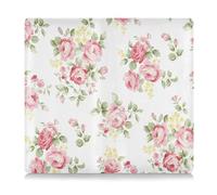 GuoChe Car Registration and Insurance Card Holder Beautiful Rose Flower Vehicle Insurance and Registration Holders Wallet Case for ID Card Driving Licence Key Contact Information Cards