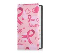 GuoChe Car Registration and Insurance Card Holder Breast Cancer Awareness Pink Glove Box Organizer Car Document Holder Auto Glove Compartment Essential, 1 size
