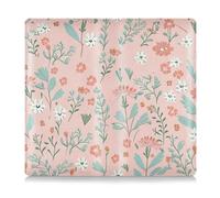 GuoChe Car Registration and Insurance Card Holder Pink Blue Floral Plant Small Fresh for Women Men Registration and Insurance Card Holder Car Essentials, 1 size