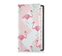 GuoChe Car Registration and Insurance Holder Vintage Summer Pink Flamingos Hope Registration Insurance Card Holder PU Leather Glove Box Organizer Makes Your Documents In Order, 1 size