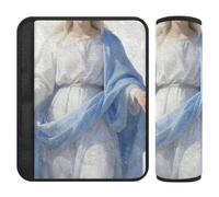 GuoChe Car Seat Belt Covers 2 Piecing Breathable | Child Safety Seat Shoulder Strap Cover for Adults Youth Kids M Mary Blessed Mothers Catholic