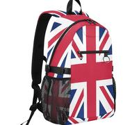 GuoChe Casual Backpack Twill Tote Fabric 20L Capacity with Front Zipper Pocket for Travel, Flag of Saint Helena, One Size, Basic-multipurpose-backpacks