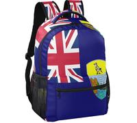 GuoChe Casual Daypack Minimalist Look Peach Skin Lining Lightweight for Boys Girls for Daily Commute Flag Of Saint Helena