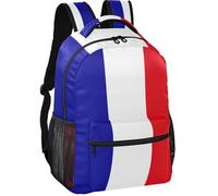 GuoChe Casual Daypack Minimalist Look Peach Skin Lining Lightweight for Boys Girls for Daily Commute Flag Of The French