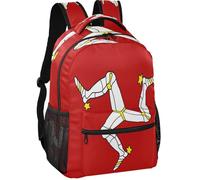 GuoChe Casual Daypack Minimalist Look Peach Skin Lining Lightweight for Boys Girls for Daily Commute National Flag Of Guyana, Flag of the Isle of Man, S, Childrens-school-backpacks