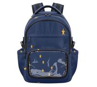 GuoChe Clear Backpack Heavy Duty Carry On Backpack Travel Bag for School College Travel, Age 7-18, Alaska State Flag, One Size, Childrens-school-backpacks