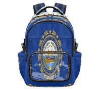 GuoChe Clear Backpack Heavy Duty Carry On Backpack Travel Bag for School College Travel, Age 7-18, New Hampshire State Flag, One Size, Childrens-school-backpacks