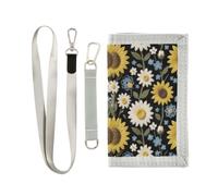 GuoChe Cordura Nylon Fabric Wallet Bird and Rose Old School
