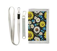 GuoChe Cordura Nylon Fabric Wallet Bird and Rose Old School