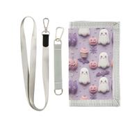 GuoChe Cordura Nylon Fabric Wallet Pastel Goth Halloween Witchy Magical