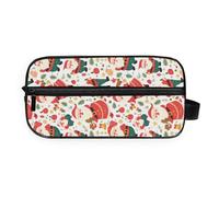 GuoChe Cosmetic Bag Large Capacity durables Twill Fabric for Business Trip Ho Ho Ho Pattern Funny Christmas