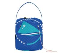 GuoChe Crochet Storage Small Yarn Bag with Holes Storage Bag for Crochet Needle Crochet Organizers, National Flag of the Federated States of, 11 Inch x 8.3 Inch x 8.3 Inch, Classic