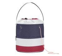 GuoChe Crochet Yarn Bag Yarn Organizer Bag with Holes Storage Bags for Knitting Needles Crochet Backpack, National Flag of Thailand, 11 Inch x 8.3 Inch x 8.3 Inch, Classic