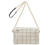 GuoChe Crossbody Small Bags For Women Vegan Leather Womens Fashion Purses Waterproof Ladies Shoulder Handbags Brown Taupe Tartan