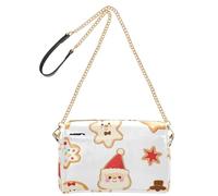 GuoChe Crossbody Small Bags For Women Vegan Leather Women's Purses Waterproof Shoulder Bag Christmas Cookies