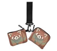 GuoChe Cute Adorable Red Panda Women's Coin Wallet Card Holder