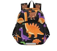 GuoChe Cute Ears Cute Small Backpacks Leash Boy's/Girl's Anti-Lost, Warm Stacked Prehistoric, S, Classic Kids Backpack
