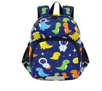 GuoChe Cute Ears Preschool Backpack Leash Boy's Girl's Anti-Lost, Color Dot Prehistoric Beast, M, Classic Kids Backpack