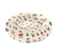 GuoChe Cute Santa Elf Christmas Pattern Anti-Slip Pet Cat Bed fluffier Calming Bed for Medium Size Pets Supplies