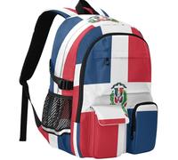 GuoChe Daypack All Over Print 30L Capacity with Multi Pockets for Travel Backpack, National Flag of the Dominican Republic, One Size, Basic-multipurpose-backpacks
