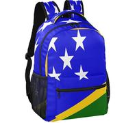 GuoChe Daypack Minimalist Look Peach Skin Lining 6 Compartments for Teens 7-18 Years Old for Travel Zimbabwe Flag, National Flag of Solomon Islands, S, Childrens-school-backpacks