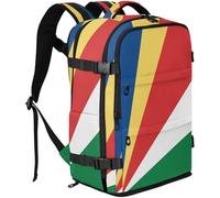 GuoChe Daypack Water Resistant 20L Capacity with Independent Shoe Compartment for College Students, National Flag of Seychelles, One Size, Basic-multipurpose-backpacks