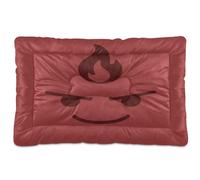 GuoChe Determined Flame Look Washable Kennel Pad Soft Comfortable Anti-Slip Bottom for Large Jumbo Medium Small Dogs 36" x 24"