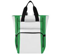 GuoChe Diaper Bag Backpack Dobby Nylon Multi Pocket Travel Baby Bag for Mom | Nigeria Flag Nigerian National Green
