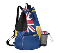GuoChe Drawstring Backpack Camp Bag With Inside Pockets Cinch Back Sack Waterproof Flag Of The Turks and Caicos Islands