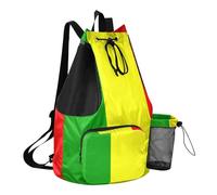 GuoChe Drawstring Backpack Gym Sackpack With Pockets String Bag Waterproof, National Flag of Mali, One Size, Childrens-school-backpacks