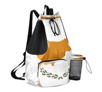 GuoChe Drawstring Backpack Sports Gym Bag With Water Bottle Holder String Bookbag Dry Wet Separation, National Flag of Cyprus, One Size, Childrens-school-backpacks
