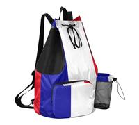 GuoChe Drawstring Backpack Sports Gym Bag With Water Bottle Holder String Bookbag Dry Wet Separation, National Flag of the Central African Republic, One Size, Childrens-school-backpacks