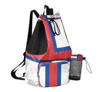 GuoChe Drawstring Beach Bags Gym Sackpack With Inside Pockets Cinch Sacks Dry Wet Separation, Flag of the Faroe Islands, One Size, Childrens-school-backpacks