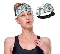GuoChe Fall Maples Moisture Wicking Sports Headband Stretchy Sweatbands for Running,Yoga,Gym,Athletic Sports