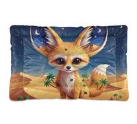 GuoChe Fennec Fox Desert Night Collage Washable Pet Mattress Soft Anti-Slip for Large Jumbo Medium Small Dogs 36" x 24"