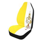 GuoChe Flag of Vatican City Decorative Seat Protector for Auto Comfortable Sport Seat Covers funda asientos para carro Set of 2