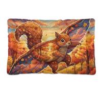 GuoChe Flying Squirrel Maple Safari Collage Washable Pet Sleeping Mat Soft Comfortable Anti-Slip Bottom for Large Jumbo Medium Small Dogs 36" x 24"