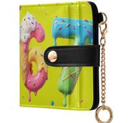 GuoChe Funny Spotty 67 Six Seven Dotty Spots Young Kids Boys Girls Women's Compact Folding Wallet Portable PU Leather Bifold