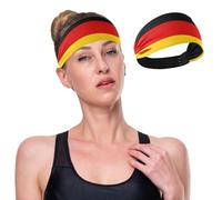 GuoChe Germany Flag Non-Slip Women'S Headbands Stretchy Wide Head Bands for Women'S Hair for Yoga Hiking Running Washing Face