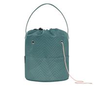 GuoChe Green Gradient Crochet Tote Bag Knitting Bags Totes Portable Crochet Tote for Yarn Balls Knitting Crochet