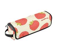 GuoChe Hair Tools Travel Bag and Heat Resistant Mat Hair Tools Organizer Storage Bag for Curling Iron Straightener Flat Hair Dryer, Sweet Raspberry & Strawberry