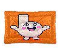 GuoChe Happy Cartoon Letter L Art Washable Pet Kennel Beds Soft Anti-Slip for Large Jumbo Medium Small Dogs 36" x 24"