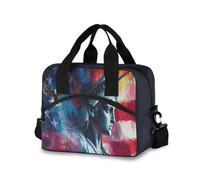 GuoChe Lady Liberty Presidents Day Art Lunch Bag with Shoulder Strap Insulated Lunch Bag for Men for Family Waterproof
