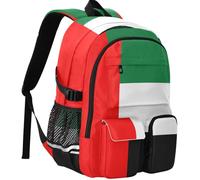 GuoChe Laptop Backpack All Over Print One Size with Luggage Strap for Travel Backpack, National Flag of the United Arab Emirates, One Size, Basic-multipurpose-backpacks