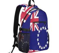 GuoChe Laptop Backpack Water Resistant 20L Capacity with Adjustable Shoulder Straps for School, Flag of the Cook Islands, One Size, Basic-multipurpose-backpacks