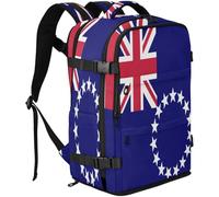 GuoChe Laptop Backpack Water Resistant 20L Capacity with Breathable Back Panel for College Students, Flag of the Cook Islands, One Size, Basic-multipurpose-backpacks