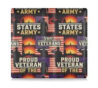 GuoChe Leather Auto Registration Insurance & ID Card Holder Men Women Glove Box Organize for Driver Auto Owners Trailer Motorcycle Boat Proud Veteran Of The Us Army Usa Flag Patriotic