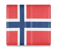 GuoChe Leather Auto Registration Insurance & ID Card Holder Men Women Truck Accessories for Driver Auto Owners Trailer Motorcycle Boat Norway National Flag Perfect Business Concepts