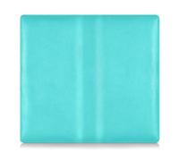 GuoChe Leather Car Registration and Insurance Card Holder Men Women Auto Truck Comparment Accessories Case for Driver License, Cards & Essential Documents Aqua Solid Color