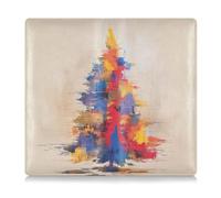 GuoChe Leather Car Registration and Insurance Card Holder Men Women Truck Accessories for Driver License, Cards & Essential Documents Vibrant Christmas Tree